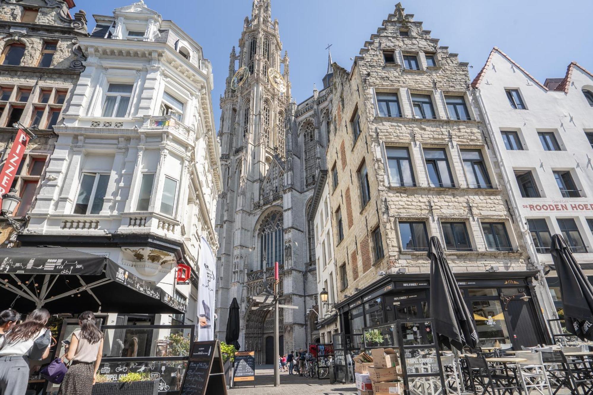 Tempel Triplex & Duplex At Historic Heart Of Antwerp Lägenhet Exteriör bild